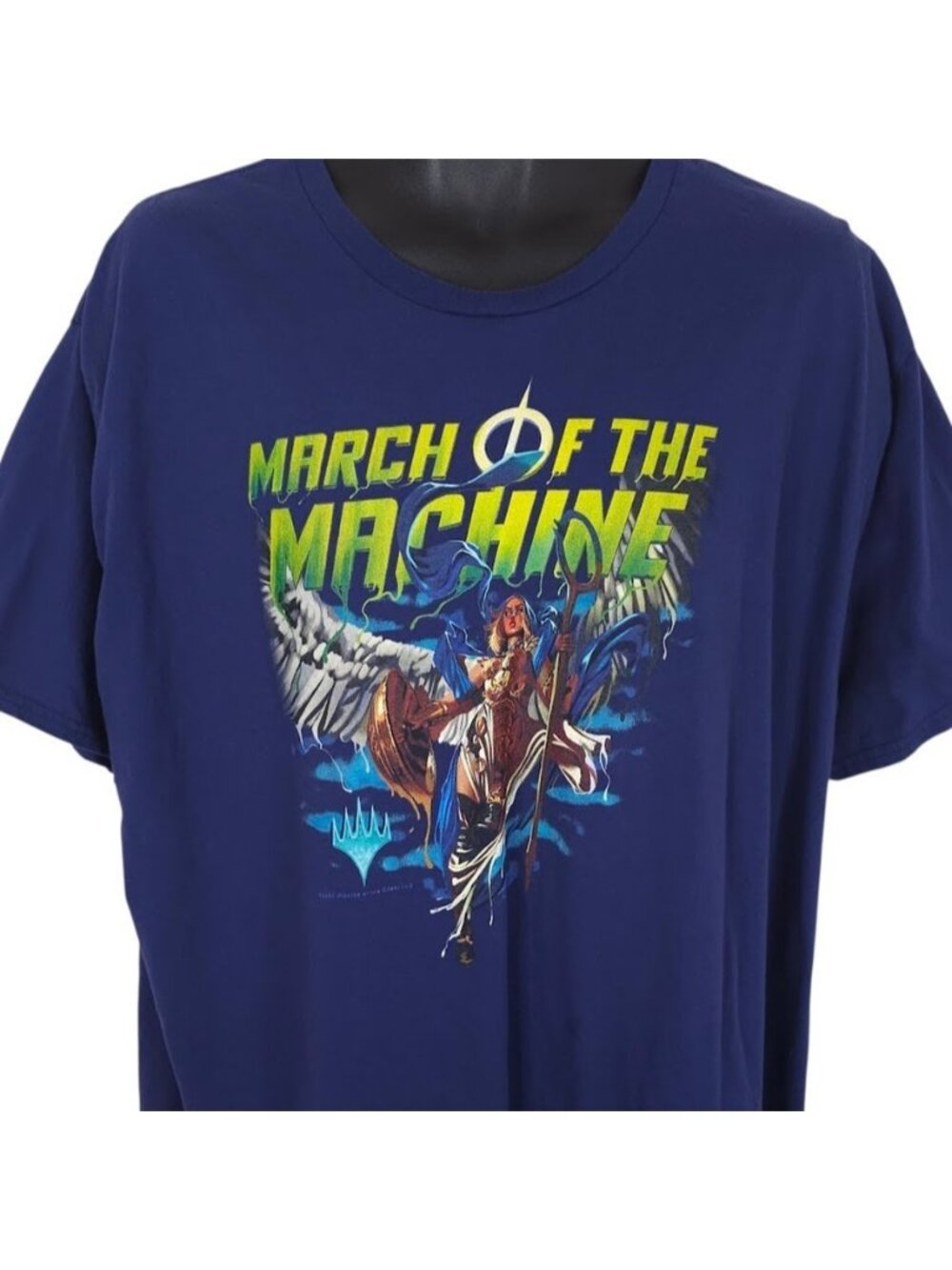 Magic The Gathering T Shirt Mens Size 3XL Blue March Of The Machine Elspeth MTG